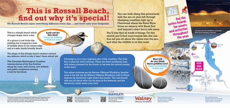 Rossall Beach Information Boards