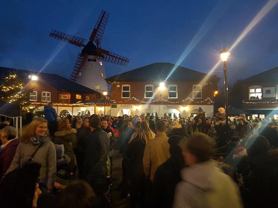 Marsh Mill Christmas Lights Switch On
