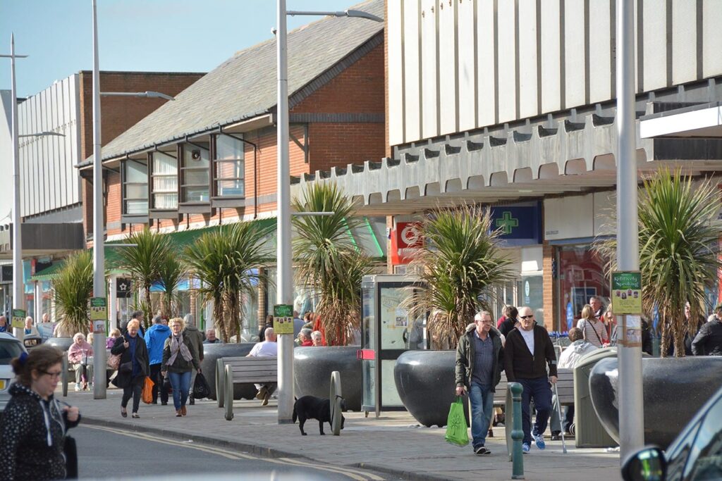Victoria Road West in Cleveleys town centre