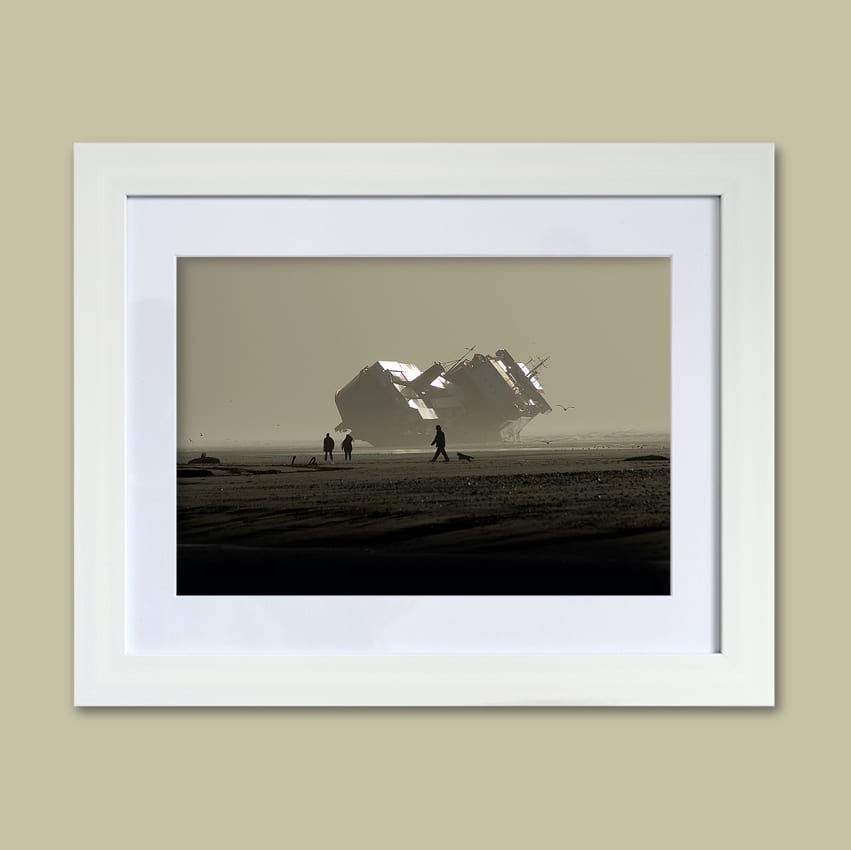 Prints of the Riverdance Shipwreck, available from Seaside Emporium