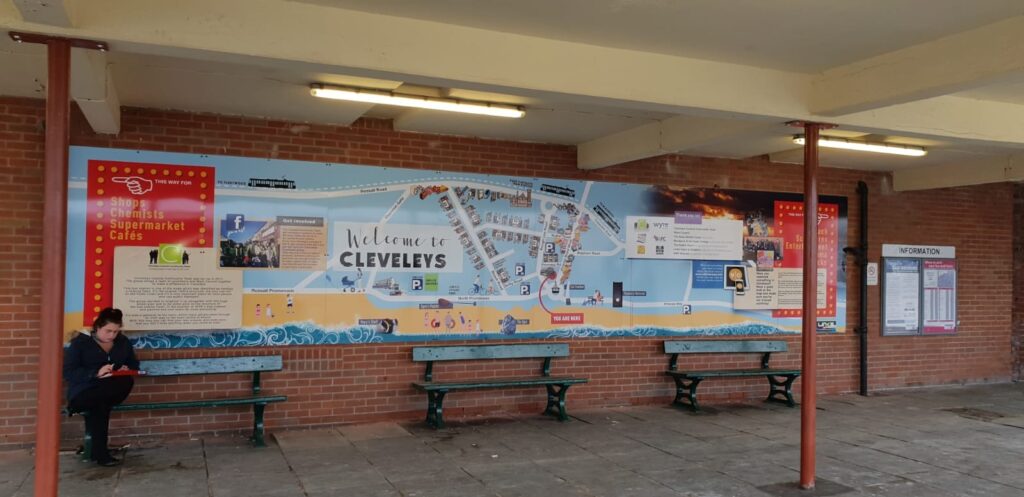 Complete information sign after installation