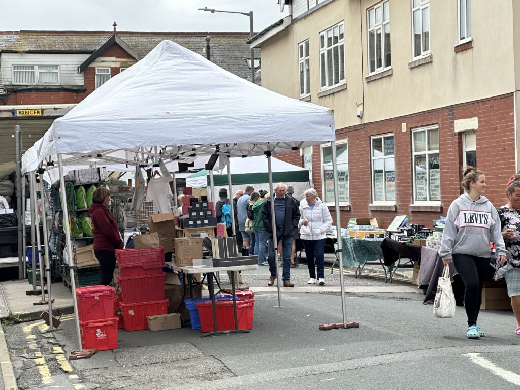 Market stalls